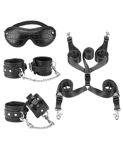 Liebe Seele Temptation Under Bed Restraint Kit – Black Liebe Seele Temptation Under Bed Restraint Kit – Black
