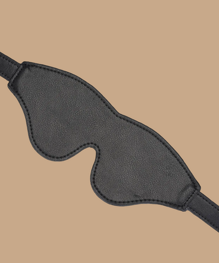 Liebe Seele Dark Secret Leather Blindfold – Black Liebe Seele Dark Secret Leather Blindfold – Black