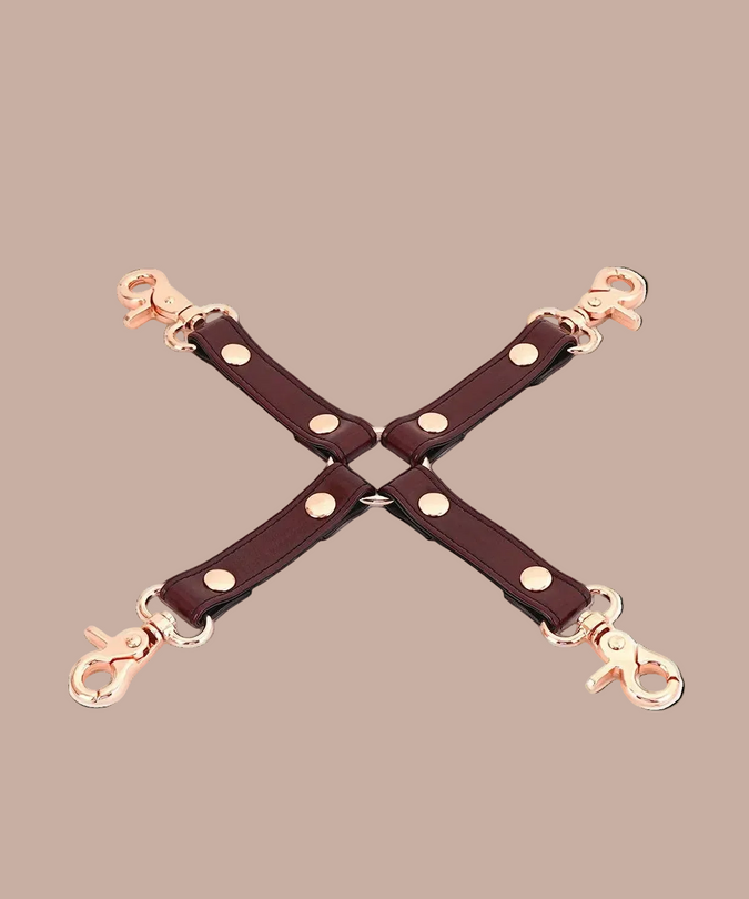 Liebe Seele 4-Way Lederen Sluiting – Wijnrood
