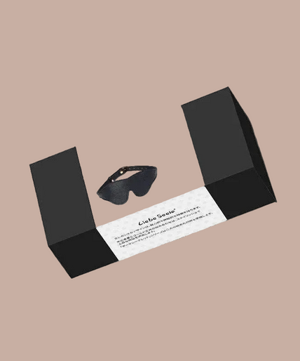 Liebe Seele Dark Secret Leren Blinddoek – Zwart Liebe Seele Dark Secret Leren Blinddoek – Zwart