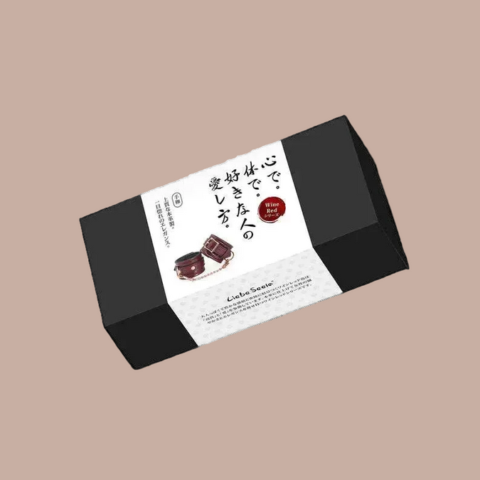 Liebe Seele Leather Wrist Cuffs – Wine Red
