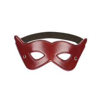 Liebe Seele Leather Open-Eye Blindfold – Wine Red Liebe Seele Leather Open-Eye Blindfold – Wine Red