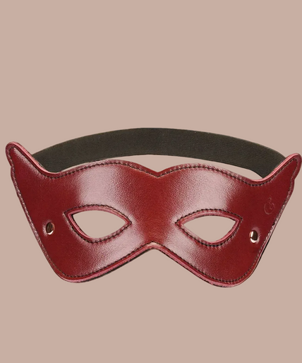 Liebe Seele Lederen Open-Oog Blinddoek – Wijnrood Liebe Seele Lederen Open-Oog Blinddoek – Wijnrood