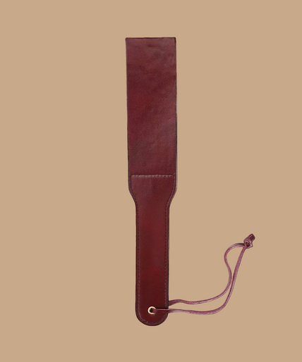 Liebe Seele Leather Split Tawse Paddle – Wine Red Liebe Seele Leather Split Tawse Paddle – Wine Red