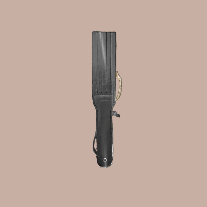 Liebe Seele Leather Split Tawse Paddle – Dark Secret Black