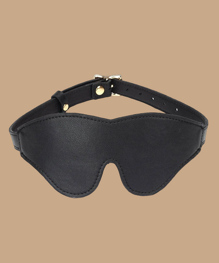 Liebe Seele Dark Secret Leather Blindfold – Black Liebe Seele Dark Secret Leather Blindfold – Black