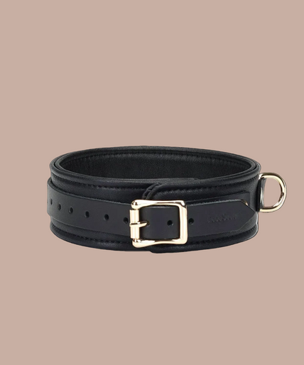 Liebe Seele Dark Secret Leren Halsband met Riem – Zwart Liebe Seele Dark Secret Leren Halsband met Riem – Zwart