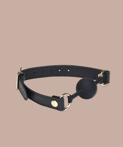 Liebe Seele Dark Secret Siliconen Ball Gag – Zwart Liebe Seele Dark Secret Siliconen Ball Gag – Zwart