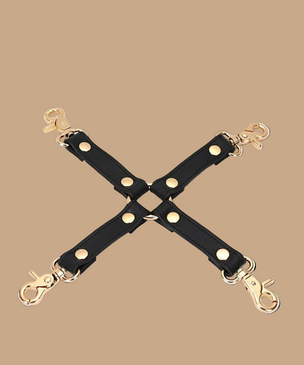 Liebe Seele Dark Secret 4-Way Leather Hogtie – Black Liebe Seele Dark Secret 4-Way Leather Hogtie – Black