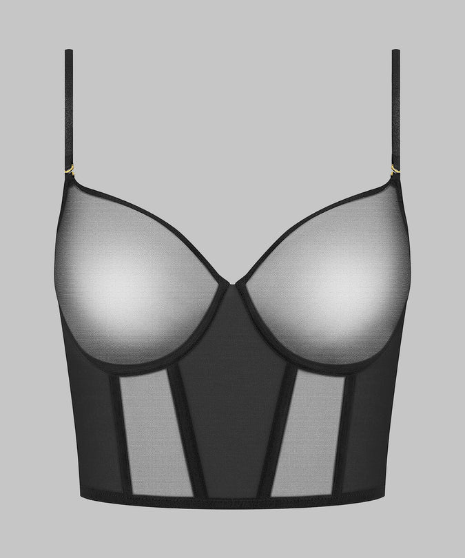 Scandale – Nuit Fauve V Neck Thong Body Black