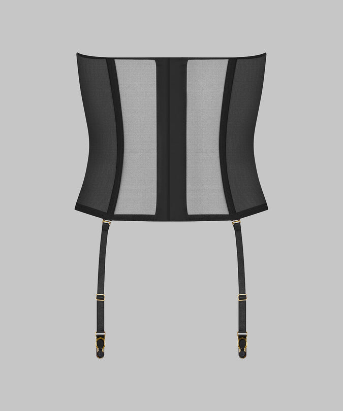 Scandale – L'Amoureuse Corset with Suspenders Black