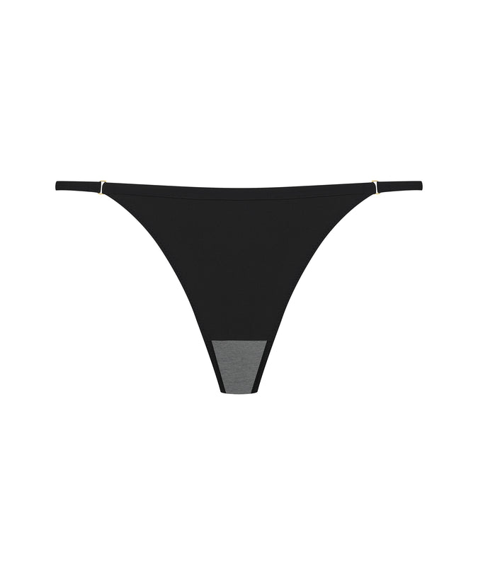 Scandale – Nuit Fauve Openable Thong Black