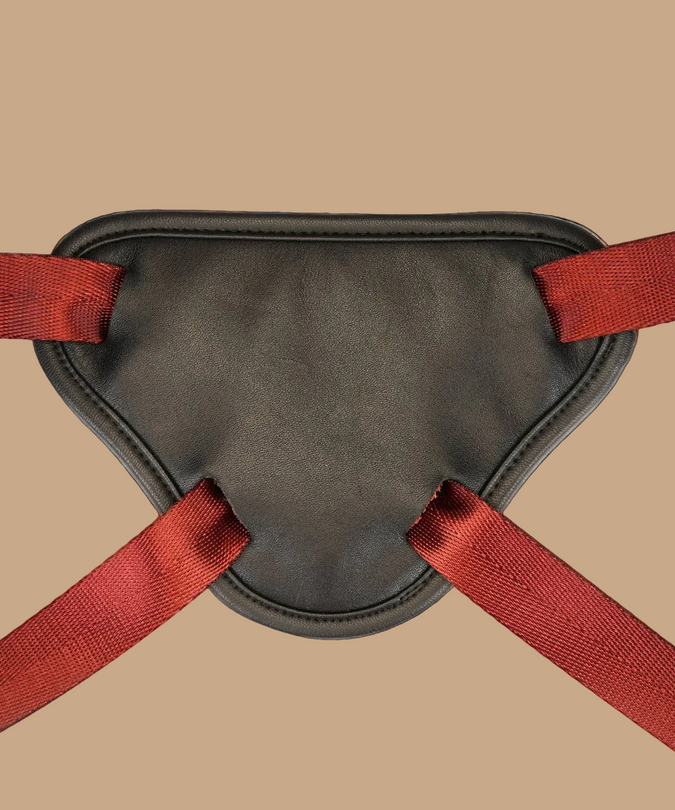 Liebe Seele Universal Leather Strap-On Harness β Wine Red
