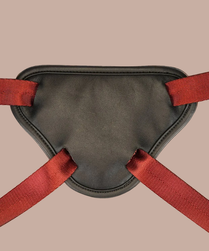 Liebe Seele Universal Leather Strap-On Harness – Wine Red