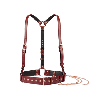 Liebe Seele Leather Body Harness – Wine Red Liebe Seele Leather Body Harness – Wine Red