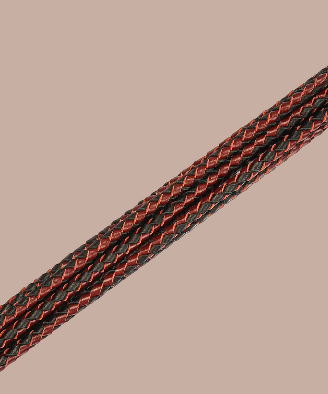 Liebe Seele Leather Cat O' Nine Tails Whip – Wine Red