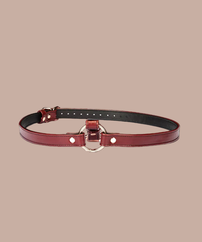 Liebe Seele Leather Hip Harness – Wine Red
