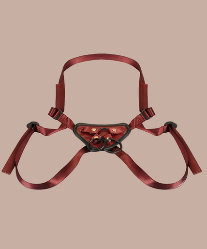 Liebe Seele Universele Leren Strap-On Harness – Wijnrood Liebe Seele Universele Leren Strap-On Harness – Wijnrood