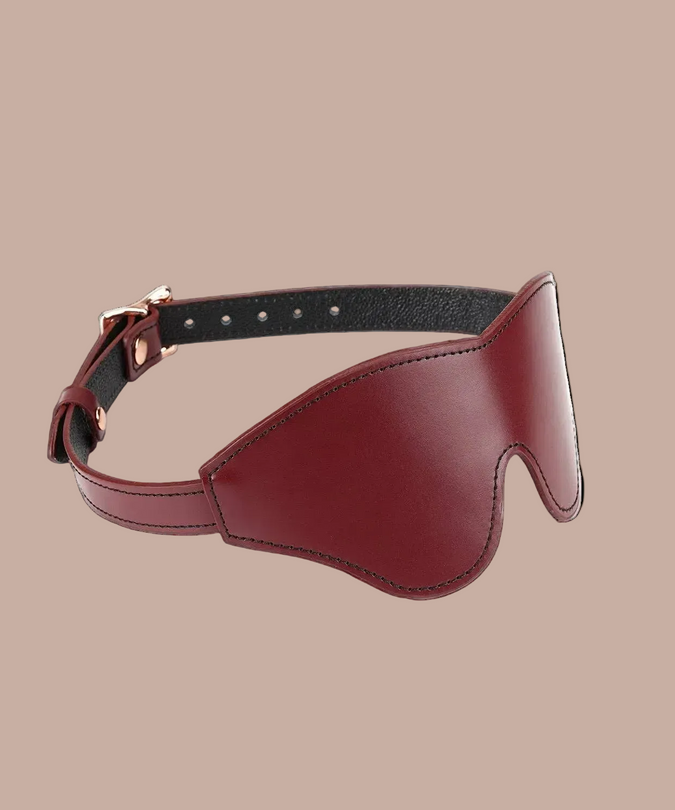 Liebe Seele Leren Blinddoek – Wijnrood