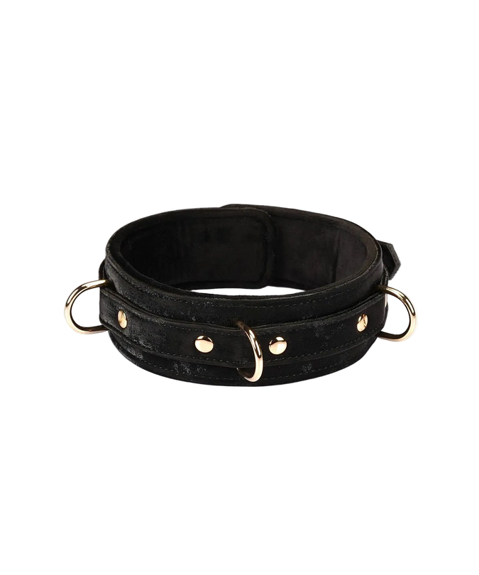 Liebe Seele Boudoir Amor Vegan Collar with Leash – Black