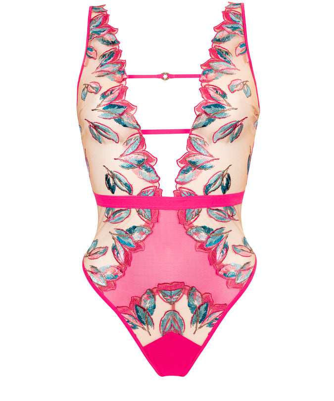 Atelier Amour – Oiseau de Paradis Bodysuit Cherry