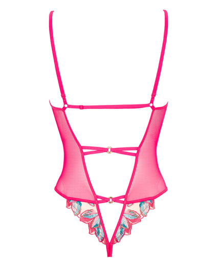 Atelier Amour – Oiseau de Paradis Bodysuit - Cherry Atelier Amour – Oiseau de Paradis Bodysuit - Cherry