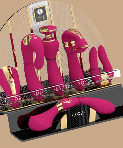 SHUNGA - DISPLAY VAN 6 FUCHSIA INTIEME MASSAGERS SHUNGA - DISPLAY VAN 6 FUCHSIA INTIEME MASSAGERS