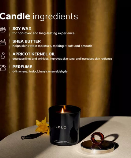 Plezier nummer 15 van LELO: Massage Kaars met vanille en cacao crème Plezier nummer 15 van LELO: Massage Kaars met vanille en cacao crème