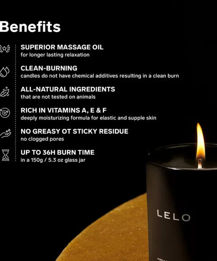 Plezier nummer 15 van LELO: Massage Kaars met vanille en cacao crème Plezier nummer 15 van LELO: Massage Kaars met vanille en cacao crème