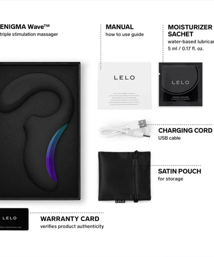 LELO – ENIGMA WAVE Sonic Vibrator – Black - by Pleasurements LELO – ENIGMA WAVE Sonic Vibrator – Black - by Pleasurements