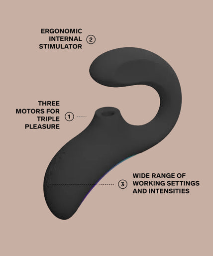Pleasure Number 20 by LELO: ENIGMA Wave Black - Sonic Vibrator Pleasure Number 20 by LELO: ENIGMA Wave Black - Sonic Vibrator