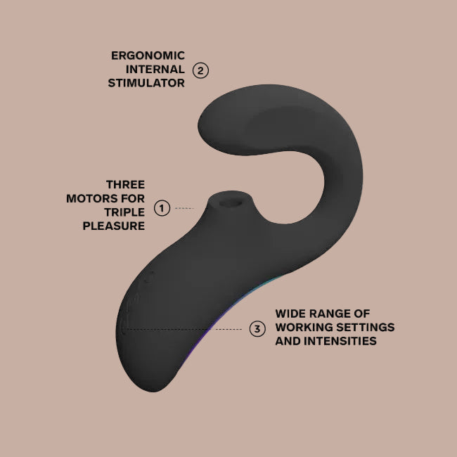 Pleasure Number 20 by LELO: ENIGMA Wave Black - Sonic Vibrator