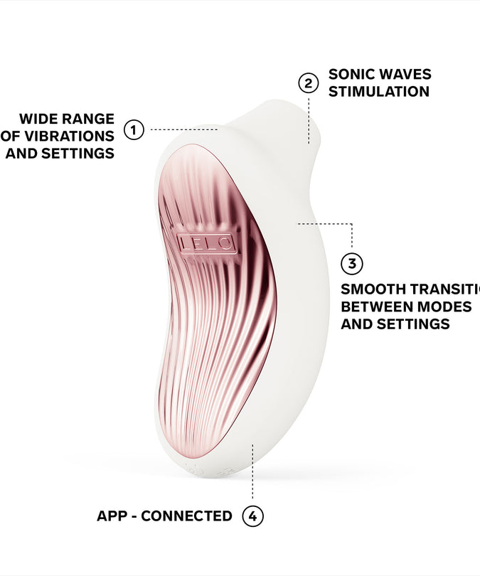 Pleasure Number 25 by LELO: SONA 3 White - Sonic Stimulator
