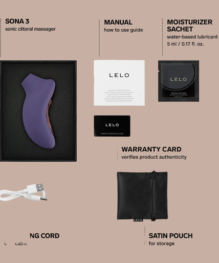 LELO – SONA 3 Cruise Sonic Clitoral Massager – Plum - by Pleasurements LELO – SONA 3 Cruise Sonic Clitoral Massager – Plum - by Pleasurements