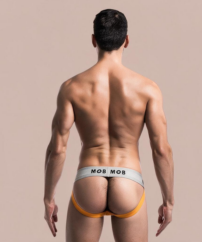 Mob – Klassieke Jock Stripe Oranje Maat S