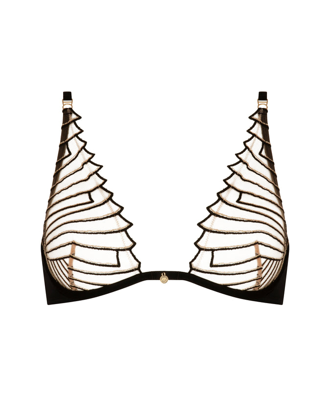 Atelier Amour – Cosmic Dream Underwired Triangle Bra - Black