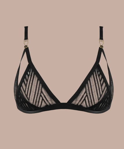 Atelier Amour – Clair Obscur Open Triangle Bh Zwart Atelier Amour – Clair Obscur Open Triangle Bh Zwart