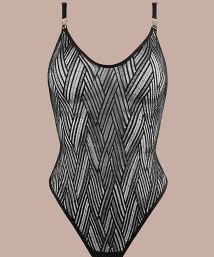Atelier Amour – Clair Obscur Bodysuit Zwart Atelier Amour – Clair Obscur Bodysuit Zwart