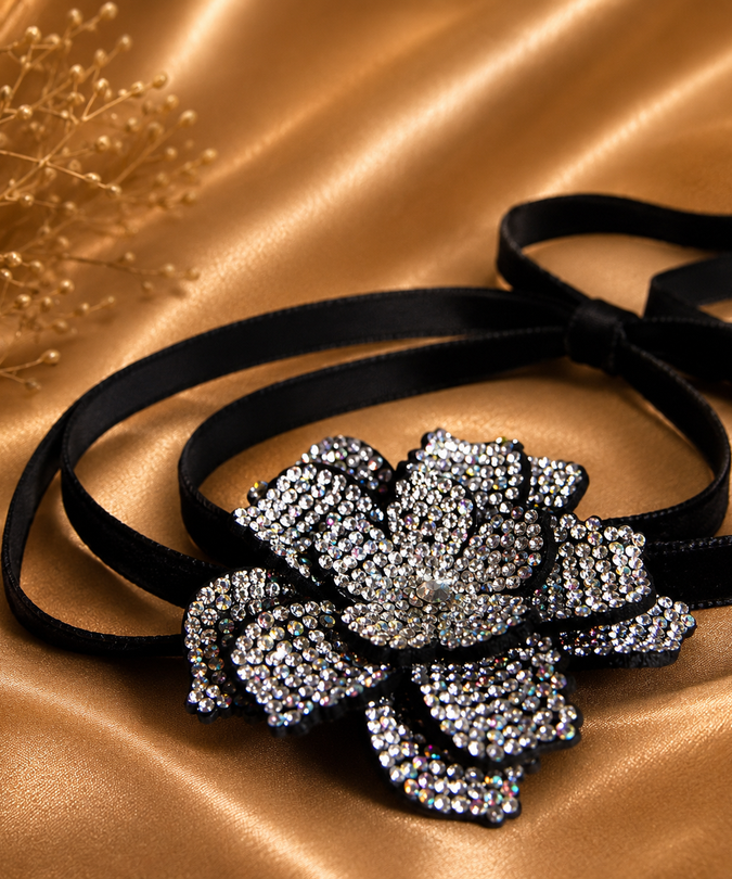 Mondin – Kristallen Bloem Choker