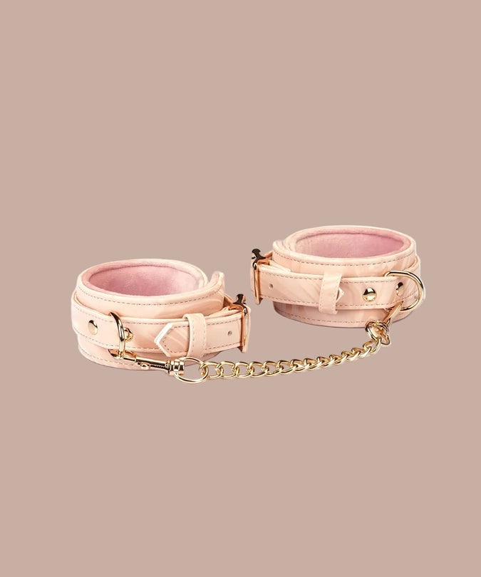 Liebe Seele Boudoir Amor Vegan Ankle Cuffs – Blush Pink