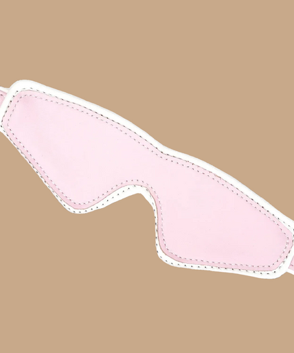 Liebe Seele Fairy Leather Blindfold – Pink & White Liebe Seele Fairy Leather Blindfold – Pink & White