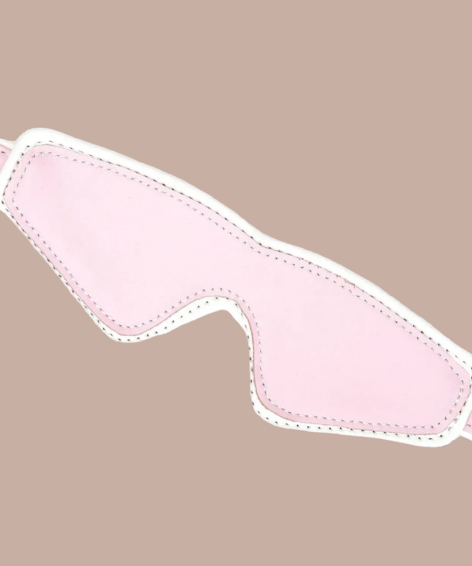 Liebe Seele Fairy Leather Blindfold – Pink & White