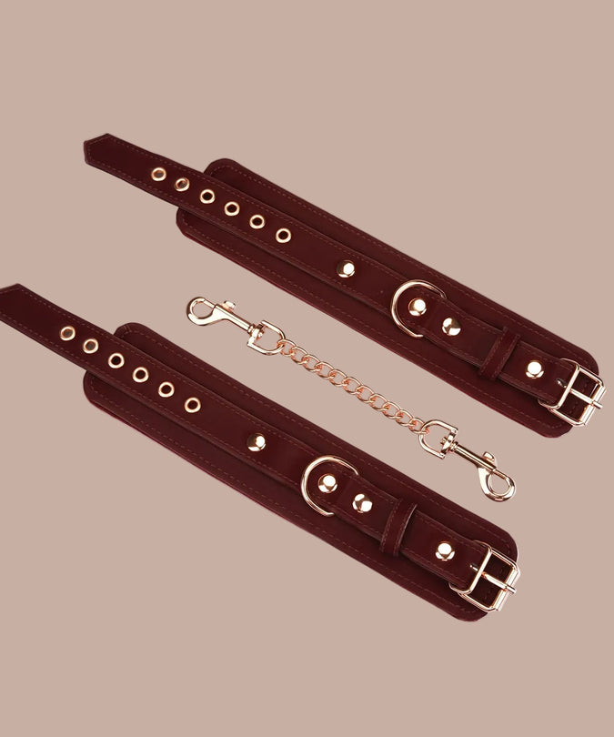 Liebe Seele Vegan Handboeien – Metallic Schaduw Donkerrood