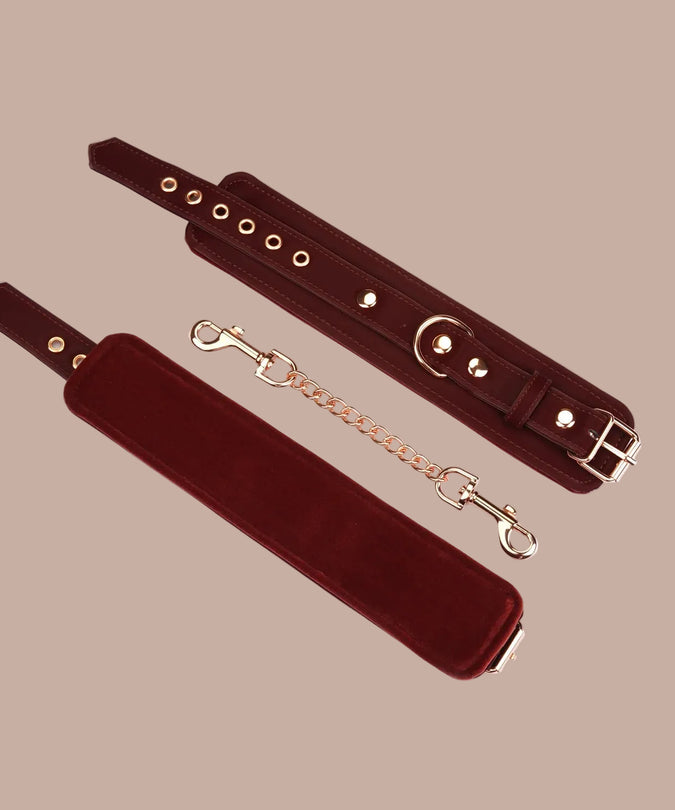 Liebe Seele Vegan Handboeien – Metallic Schaduw Donkerrood