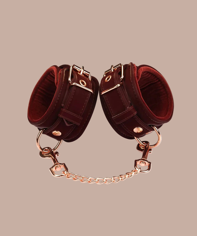 Liebe Seele Vegan Handboeien – Metallic Schaduw Donkerrood