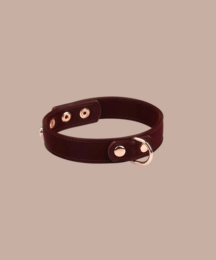 Liebe Seele – Metallic Shade Vegan Collar with Nipple Clamps Liebe Seele – Metallic Shade Vegan Collar with Nipple Clamps