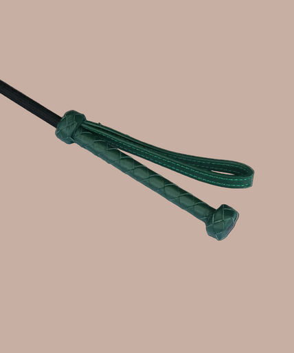 Liebe Seele Mossy Chic Leren Rijzweep - Groen Liebe Seele Mossy Chic Leren Rijzweep - Groen