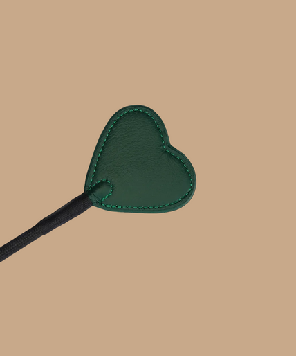 Liebe Seele Mossy Chic Leather Riding Crop – Green Liebe Seele Mossy Chic Leather Riding Crop – Green