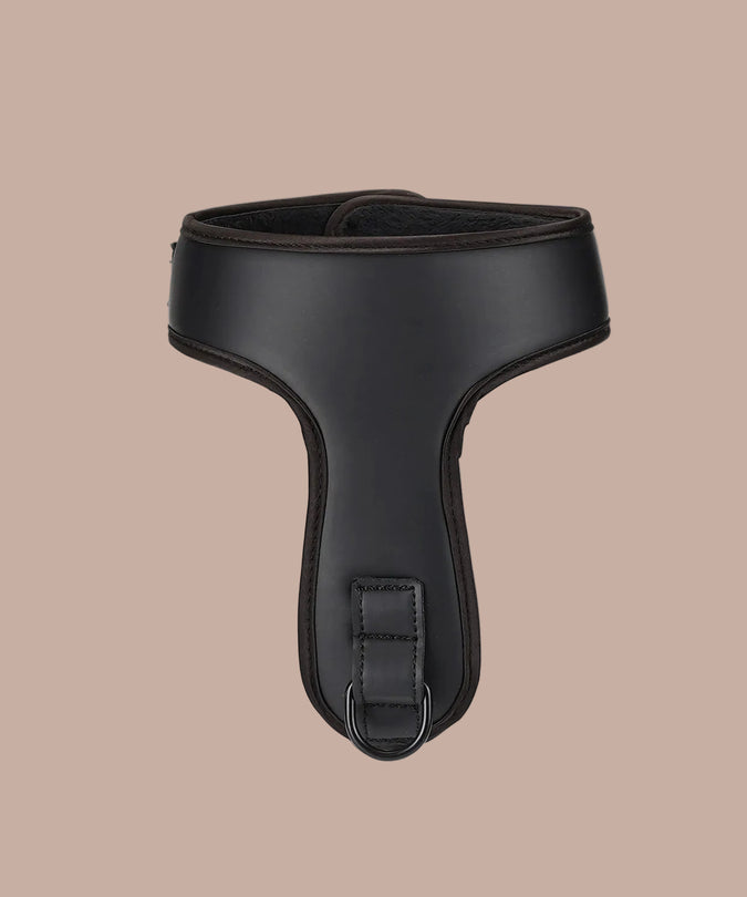 Liebe Seele Vegan Fetish Wrist to Collar Restraint Set – Black