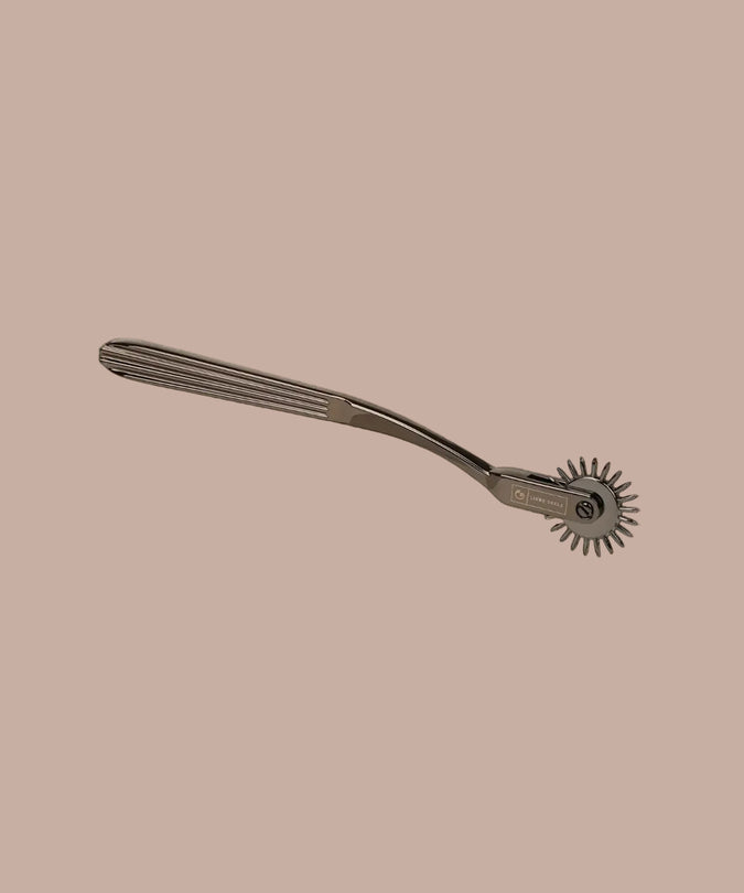 Liebe Seele X-Rose Single Row Wartenberg Pinwheel – Silver